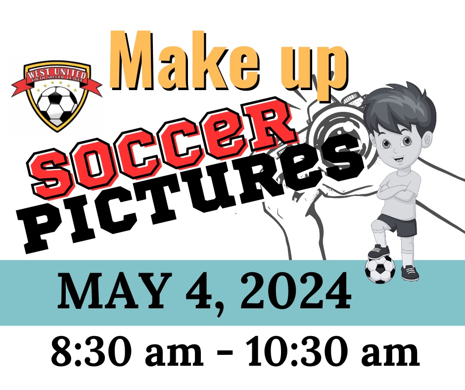 Make up soccer pictures May 4 2020 8:30am - 10:30am